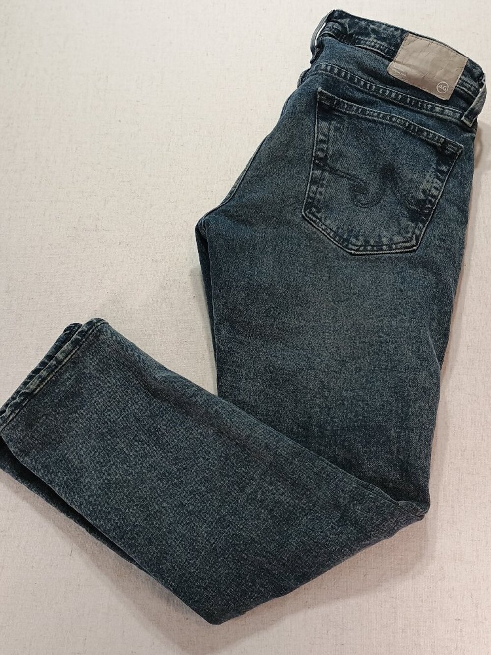 AG Adriano Goldschmied Dylan Skinny Jeans Dark Acid Wash Size 31x34 Sustainable